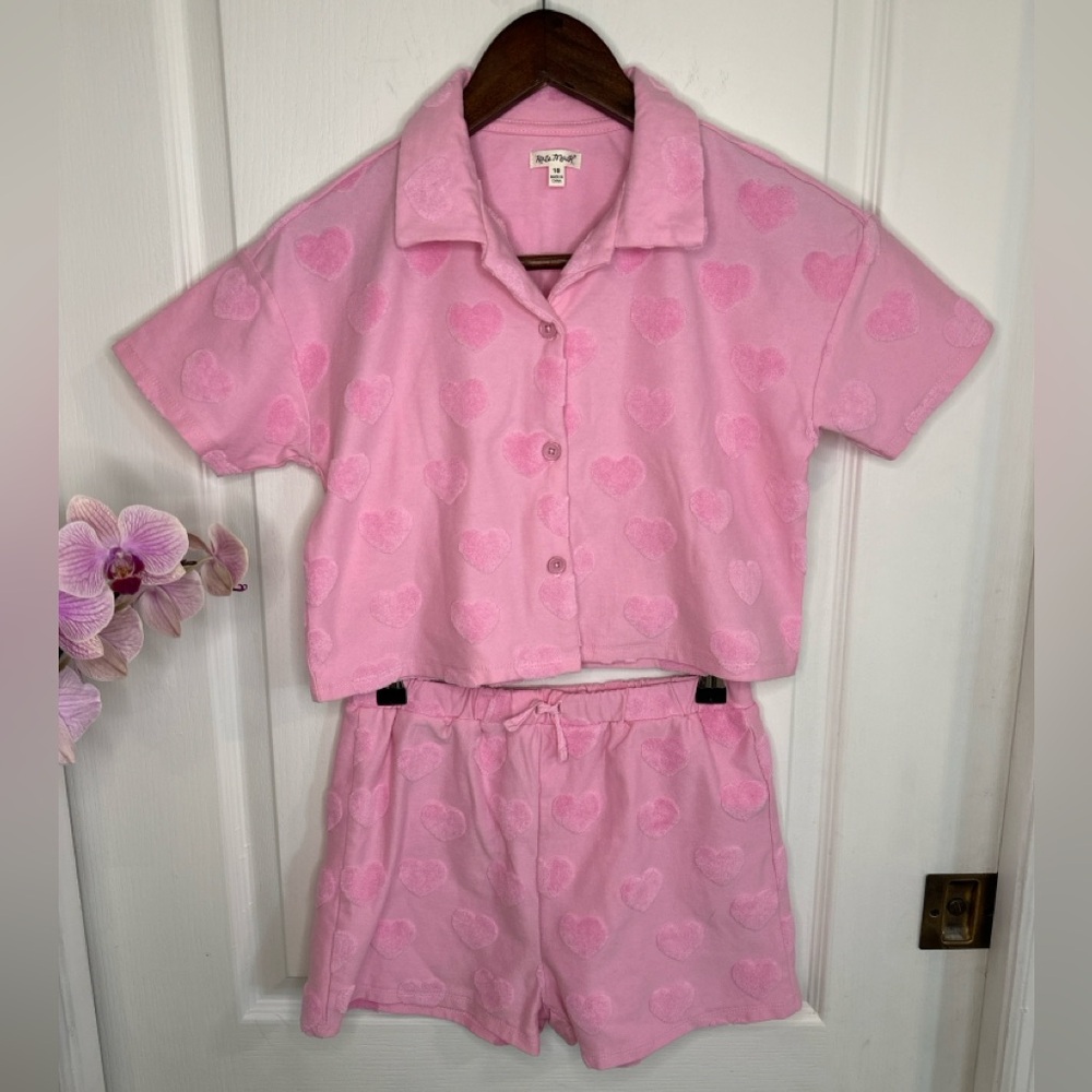 Kate Mack Pink Heart Pajama Set (10)